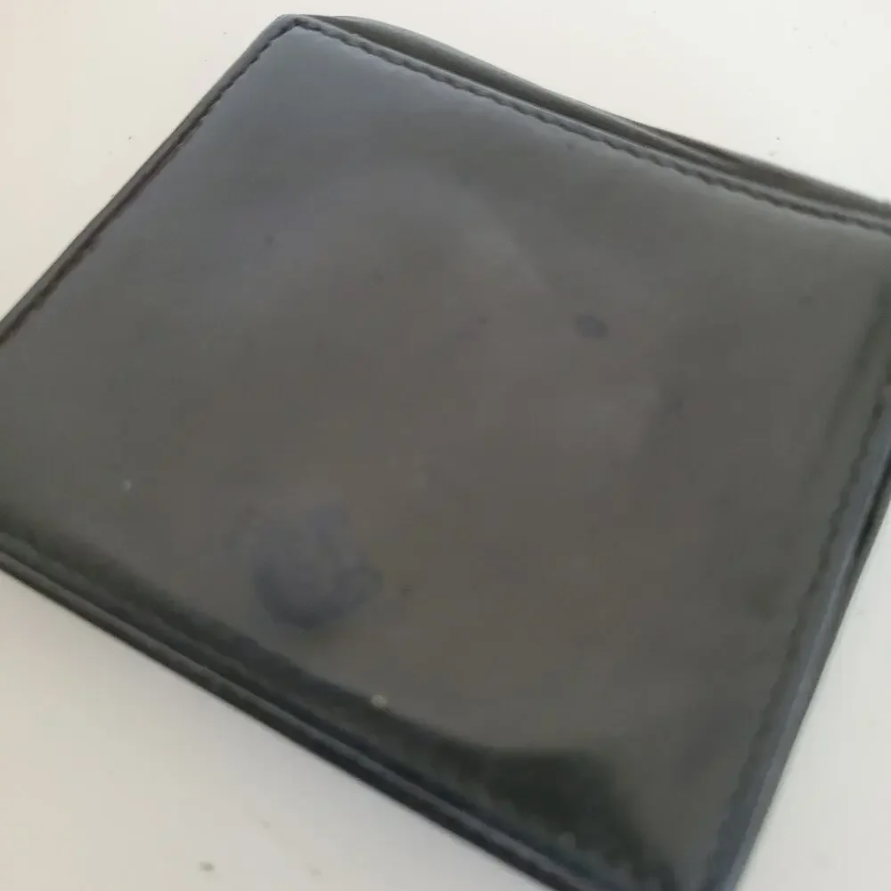 Prada Wallet Black Nero Coin Case Holder Pouch Leather Compact Mini Vintage Retr